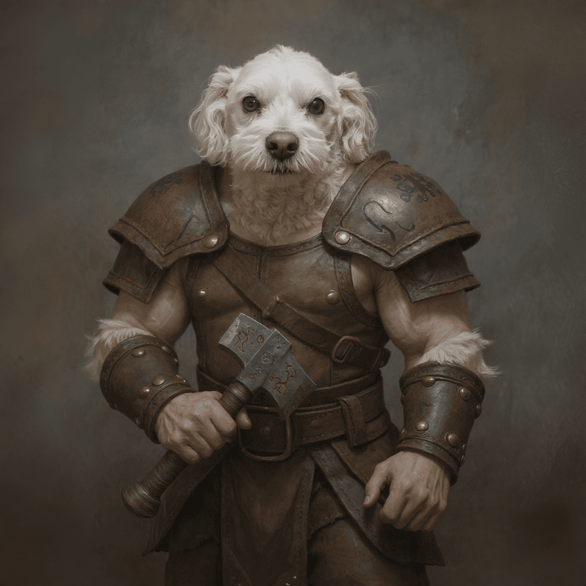 Dog as DnD Barbarian